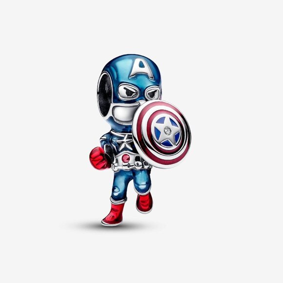 Pandora Marvel The Avengers Captain America Charm - Picture 1 of 6